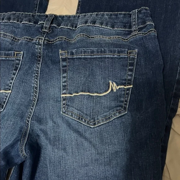 Maurices Classic Low Rise Dark Blue Flare Jeans - Picture 6 of 6